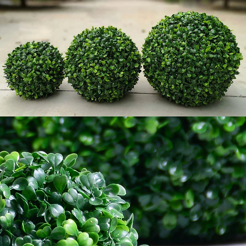 Artificial Plant Ball Topiary Tree Boxwood Home Outdoor Wedding Party Decoration Artificial Boxwood Balls Garden Green Plant