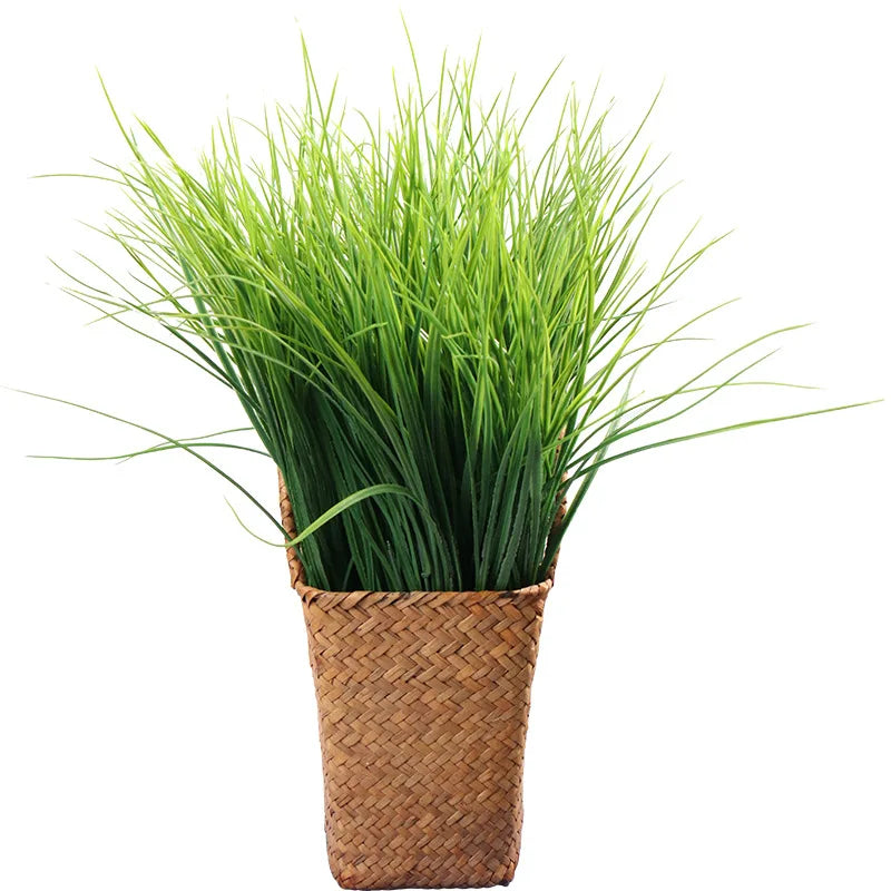 Artificial Fine Grass Plastic Plant Shooting Props Green Plant Flower Arrangement Home Decoration House Decoration