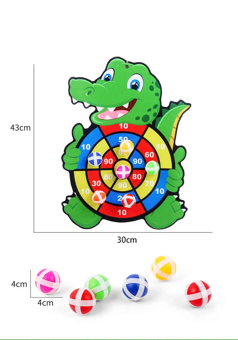 Child Educational Games Dart Board Baby Toy Stickey Ball Dart Indoor Sports Child Montessori Games for Children 3 to 7 Years