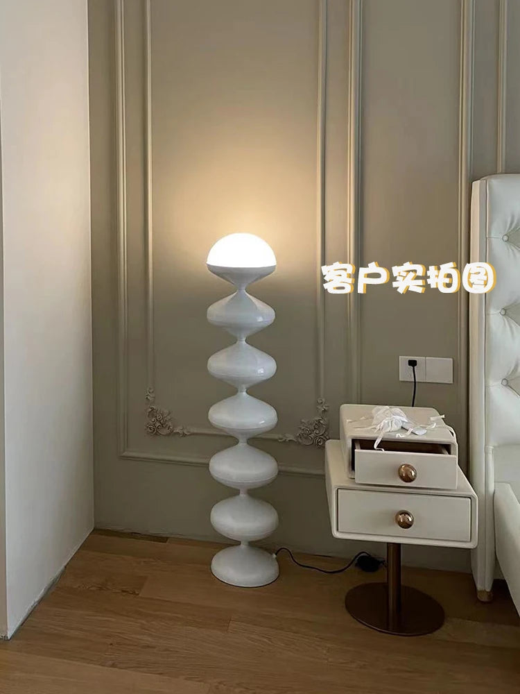 Nordic Mid-Ancient Cream Style Art Gourd Floor Lamp Internet-Famous Decoration Simple Living Room Bedroom Sofa Corner Lamp