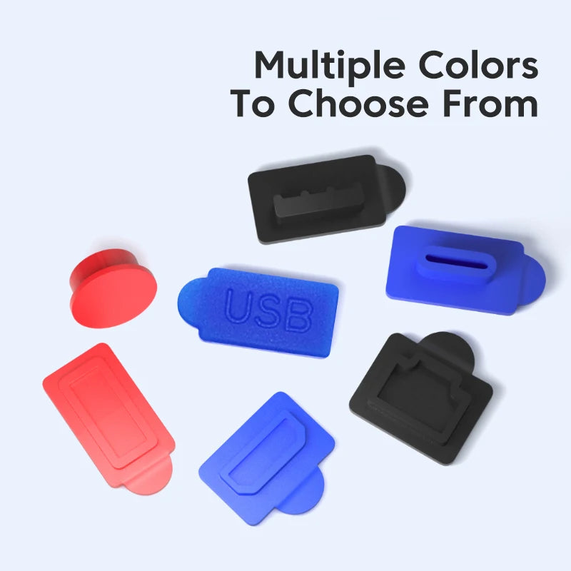 Dust Plug For PS5 game console 7 PCS/set Silicone Dust Protector Anti-dust Cover Dustproof Plug for PS5 Game Console Accessories