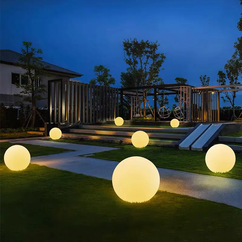 Christmas Outdoor LED Garden Ball Lights Remote Control Floor Lawn Lamp Swimming Pool Wedding Party Holiday Home Decoration