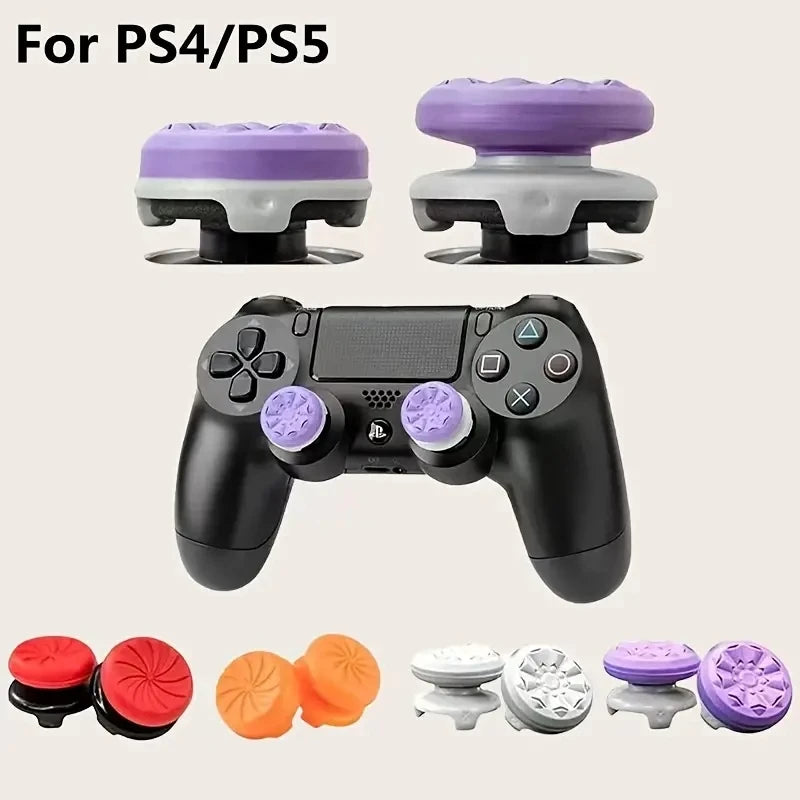 2pcs Video Games Silicone Thumb Grip For Ps4/ps5 For FPS Joystick Booster Cap Video Game Controller Accessories