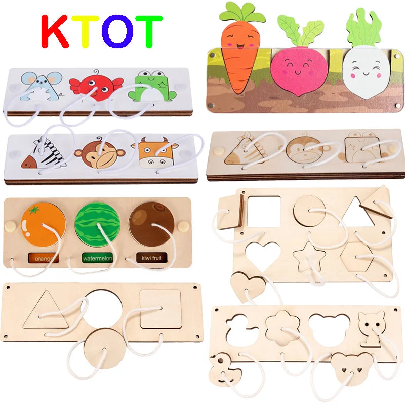 NEW Busy Board Montessori Early Educational Toys Cognitive Training Infant Skills Learning Wooden Game Busyboard DIY Accessories