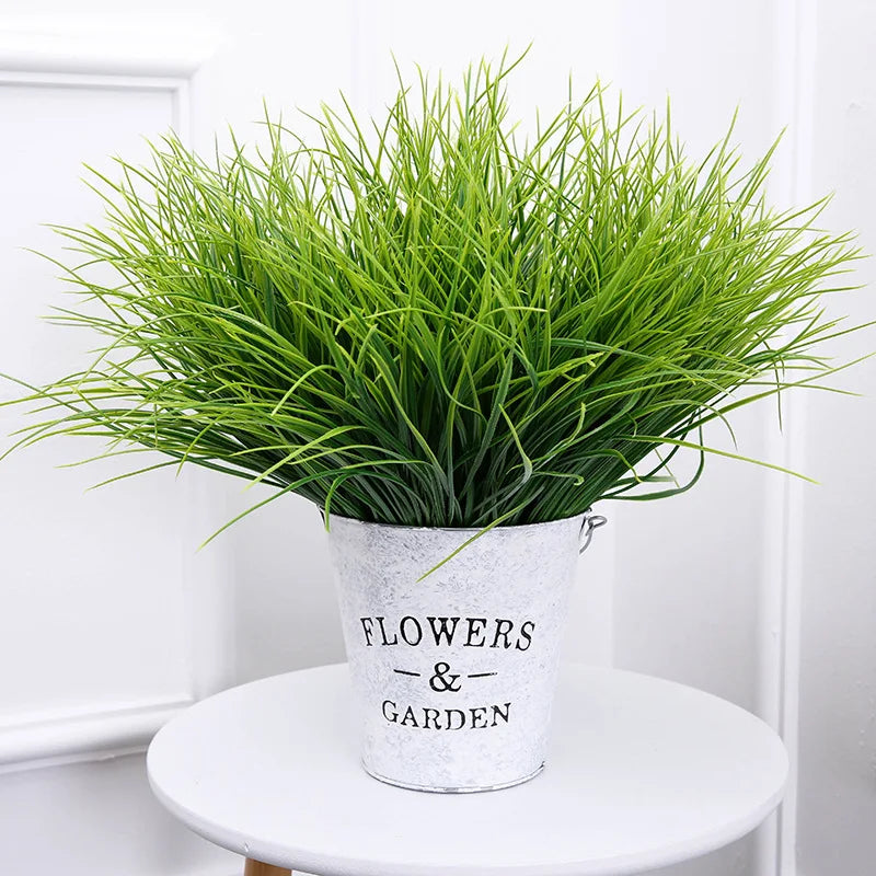 Artificial Fine Grass Plastic Plant Shooting Props Green Plant Flower Arrangement Home Decoration House Decoration