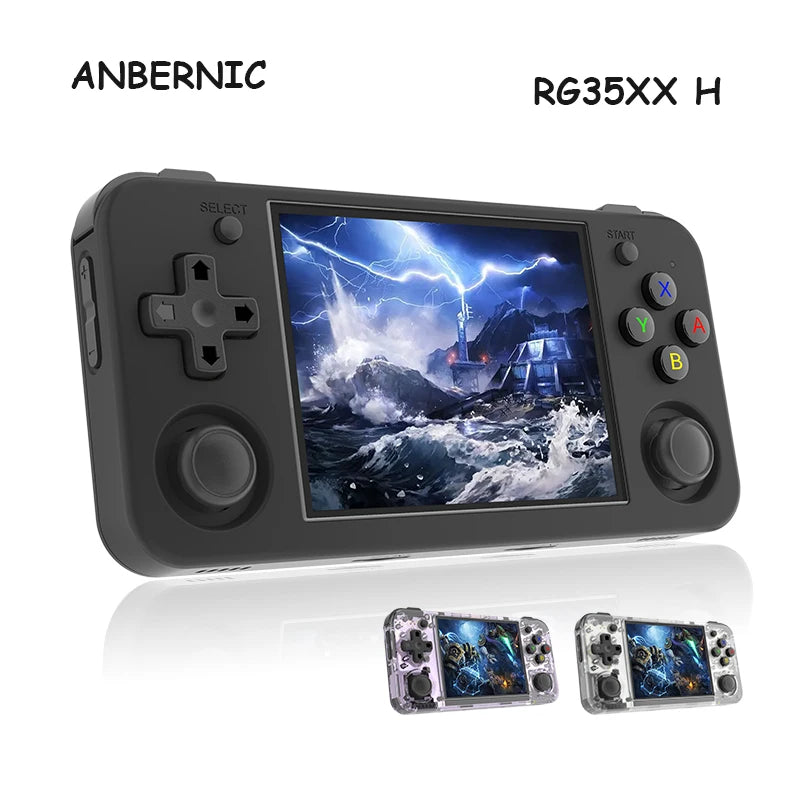 ANBERNIC RG35XX H Handheld Game Console 3.5-inch IPS Screen Linux H700 Retro Video Games Player 3300mAh 64G 5528 Classic Games