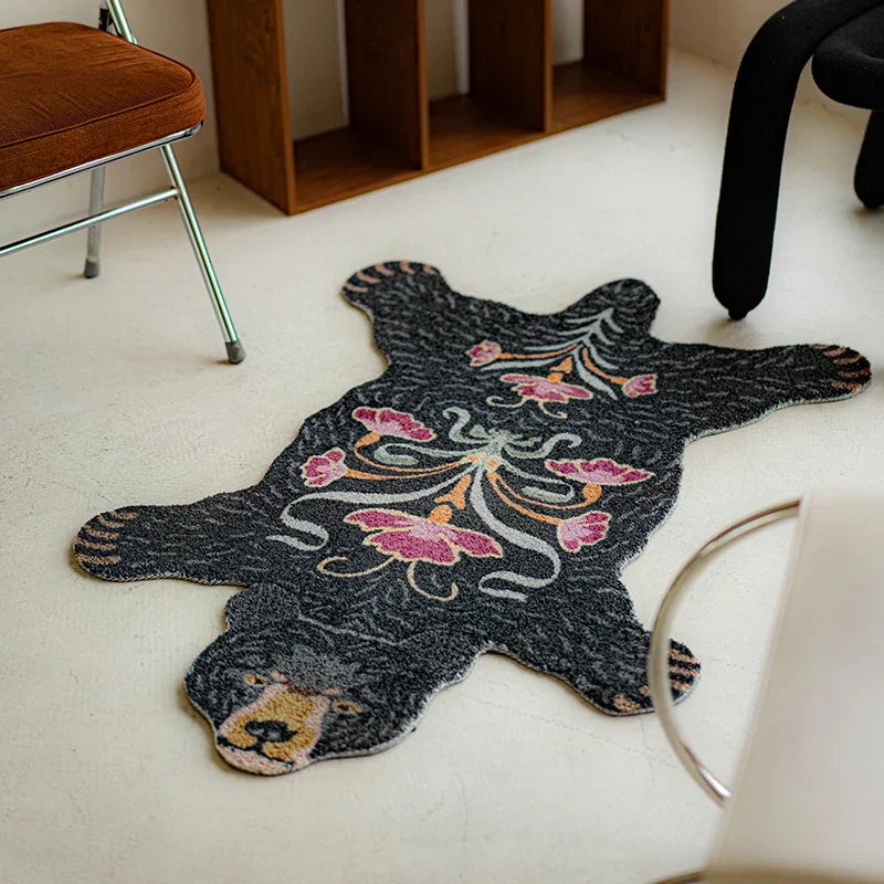 ECO Friendly Material Art Animal Carpet Luxury Living Room Decorative Carpets Comfortable Soft Bedroom Rug Balcony Rugs Tapis IG