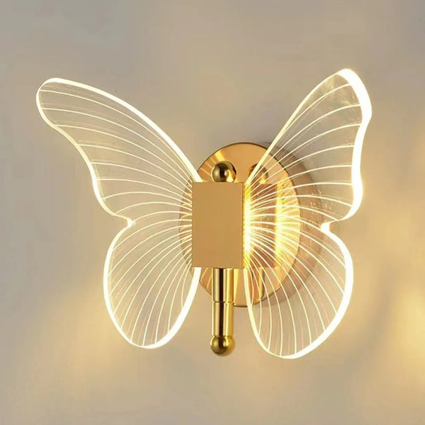 LED Butterfly Wall Lamp Indoor Lighting Home Bedroom Modern Butterfly Wall Lamp Creative Living Room Decoration Ceiling Light