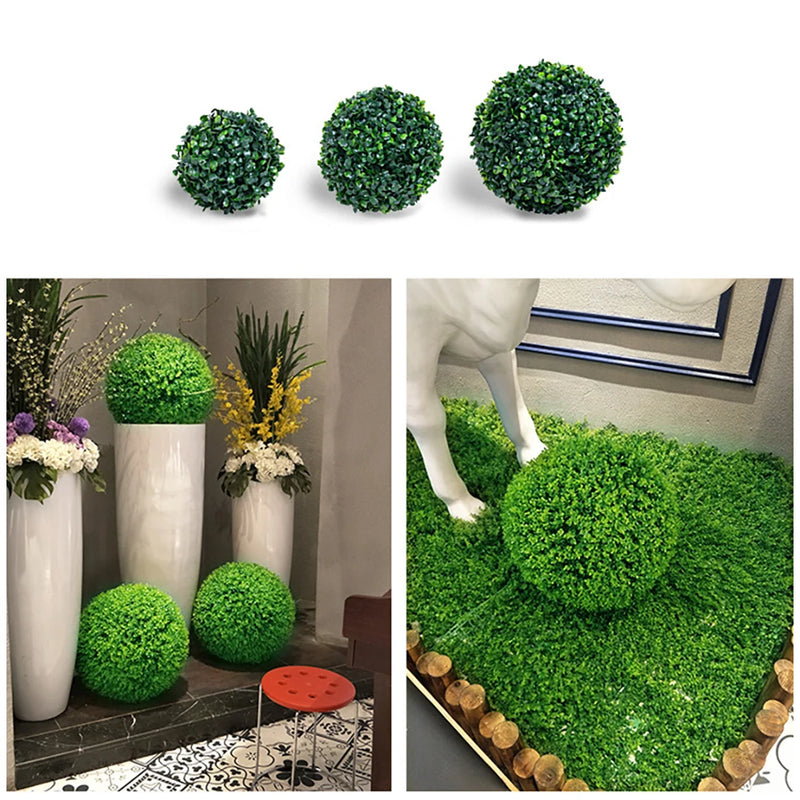 Artificial Plant Ball Topiary Tree Boxwood Home Outdoor Wedding Party Decoration Artificial Boxwood Balls Garden Green Plant