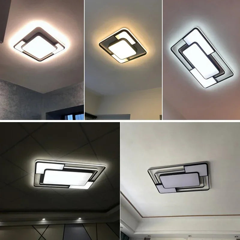 Modern Led Ceiling Lamp Dimmable for Living Room Restaurant Loft Kitchen Double Bedroom Home Decor Indoor Luster Light Fixture