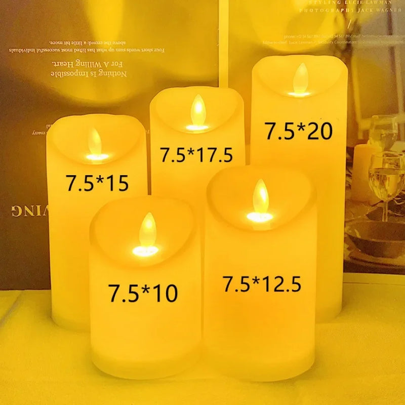 Flameless Flickering LED Candles Light Flameless Candles Battery Powered Candles for Wedding Decor Birthday Party Supplies