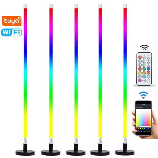 WiFi 4ft 18W LED Neon Lights Smart Life Tuya APP Control RGB tube light Neon Sign Tape Outdoor Garden Party Decoration for Home