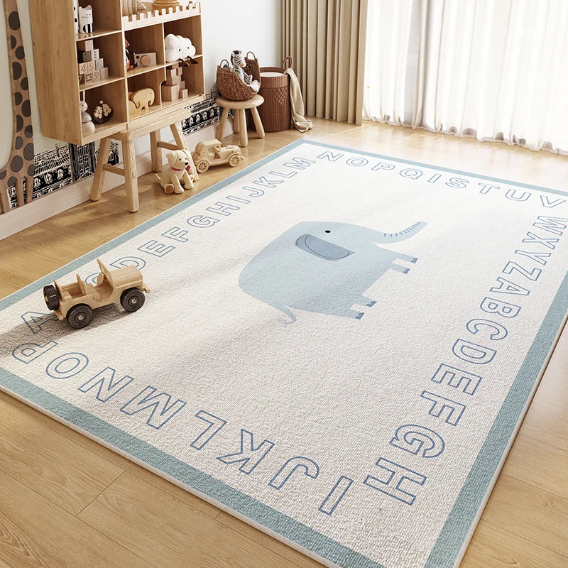 Home Cartoon Crawling Large Area Carpet Reading Area Children Play Carpets Washable Living Room Bedroom Animal Children Fun Rug