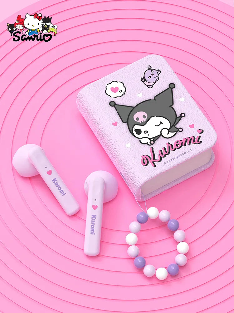 Sanrio Kuromi Bluetooth Earphones Cinnamoroll True Wireless Headset Pochacco Sport Noise Reduction Touch Control Games Headphone