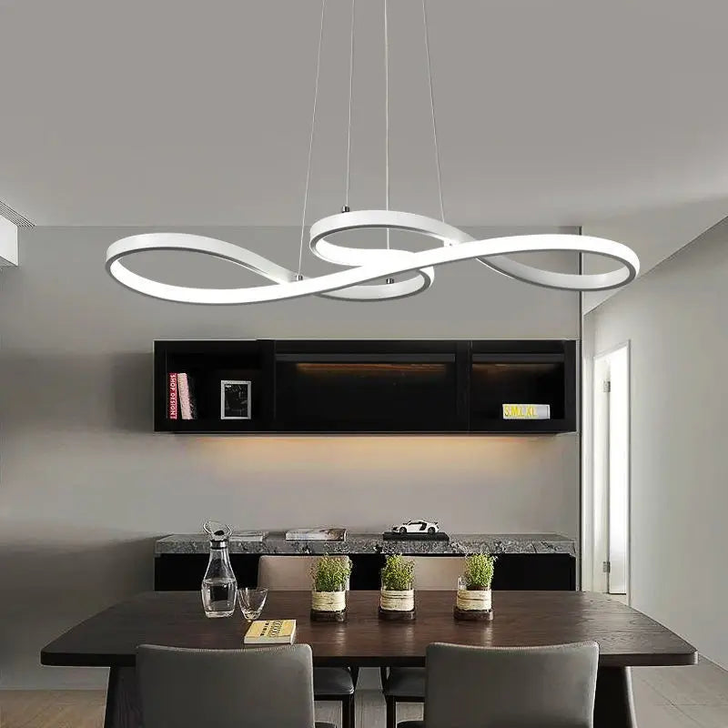 Modern LED Chandelier Creative Nordic Dining Room Pendent Lights For Kitchen Bar Front Desk Office Decoration Hanging Lamp Gold