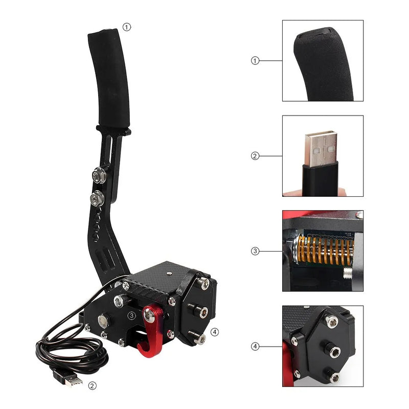 Brake System Handbrake For Rally For Logitech G29/G27/G25 PC Hall Sensor USB SIM Racing For Racing Games T300 T500 HB-1009