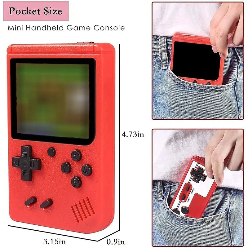 Built-in 400 FC Games with Portable Case Mini Retro Handheld Game Console 3.0 Inch LCD Screen Video Game Player Kids Boys Gift