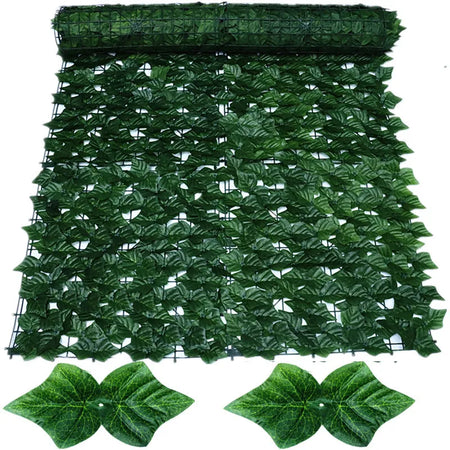 Artificial Ivy Fence Plant Grass Wall Panel Hedge Green Leaf Fence Panels Privacy Screen Home Garden Balcony Decoration Outdoor