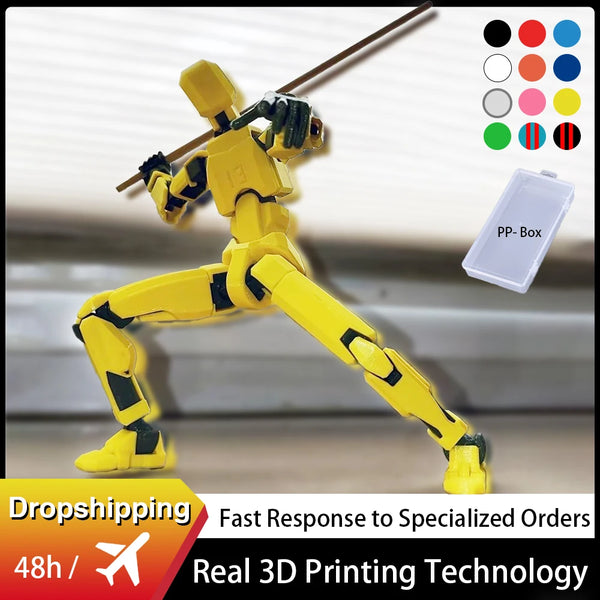 Multi-Jointed Movable Shapeshift Robot 2.0 3D Printed Mannequin Dummy 13 Action Figures Toys Kids Adults Parent-children Games