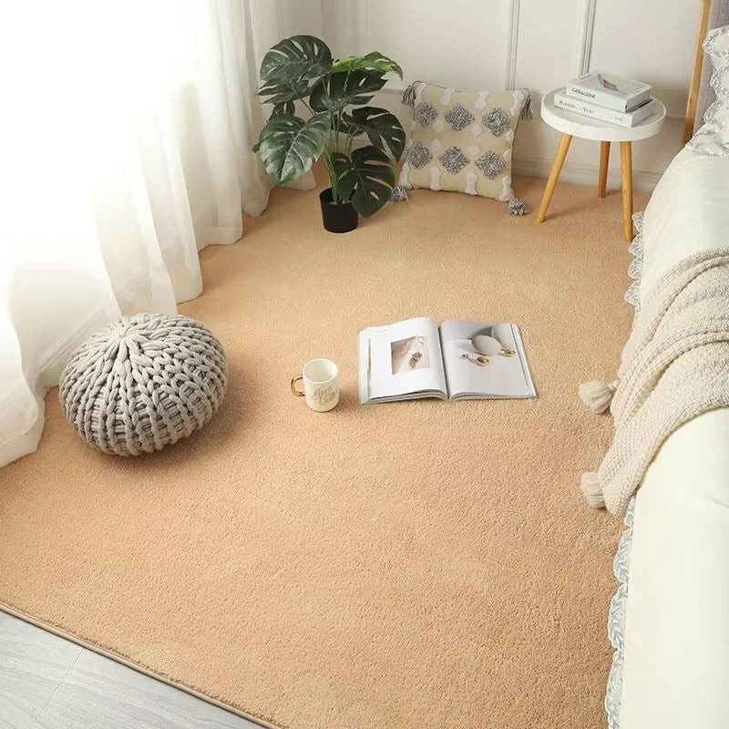 200*200 Carpet for Living Room Low Pile Rug Children Bed Room Fluffy Floor Carpets Window Bedside Home Decor Coral Fleece Carpet