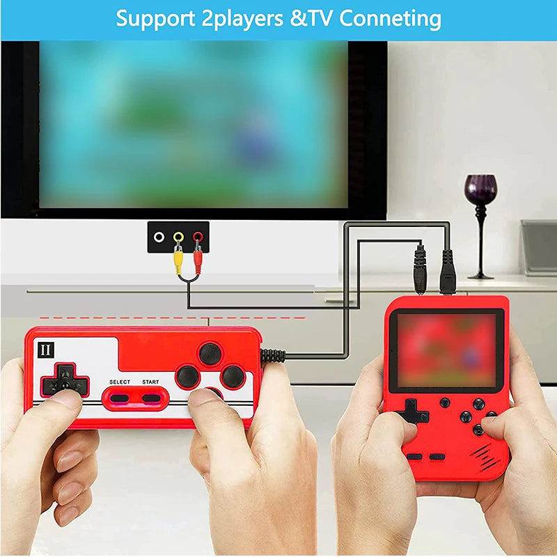 Built-in 400 FC Games with Portable Case Mini Retro Handheld Game Console 3.0 Inch LCD Screen Video Game Player Kids Boys Gift