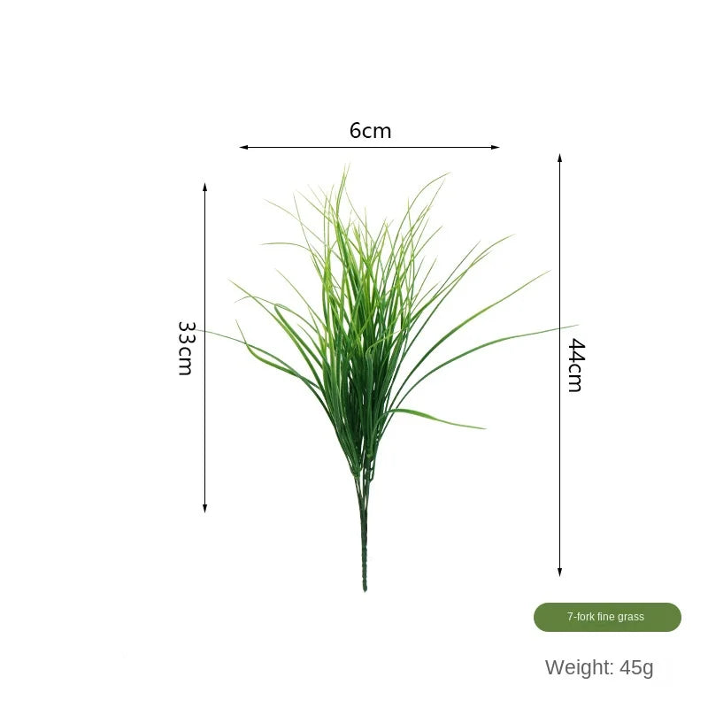 Artificial Fine Grass Plastic Plant Shooting Props Green Plant Flower Arrangement Home Decoration House Decoration