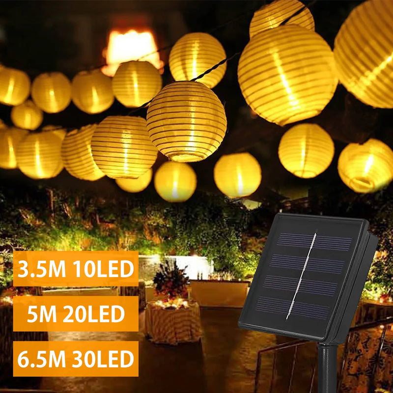 Solar Outdoor Light Garland Solar Lantern Garden Lamp String Lighs Waterproof Soalr Lamp Garden Garland Sunlight Garden Decor