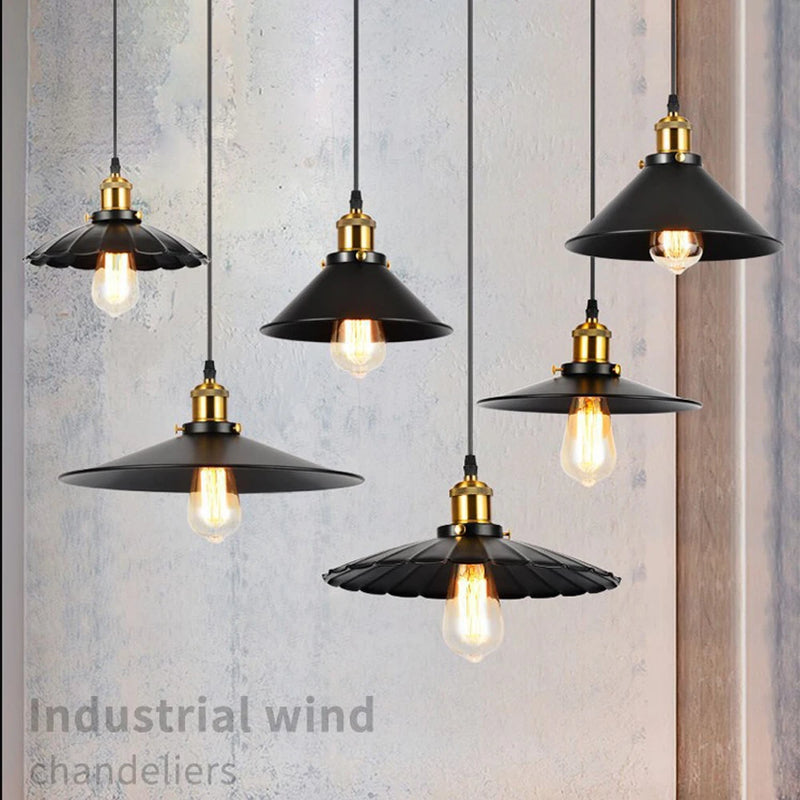 Vintage Pendant Light Retro Loft Chandelier Pendant Lamp E27 Industrial Hanging Lights LED Edison Home Lighting for Living Room