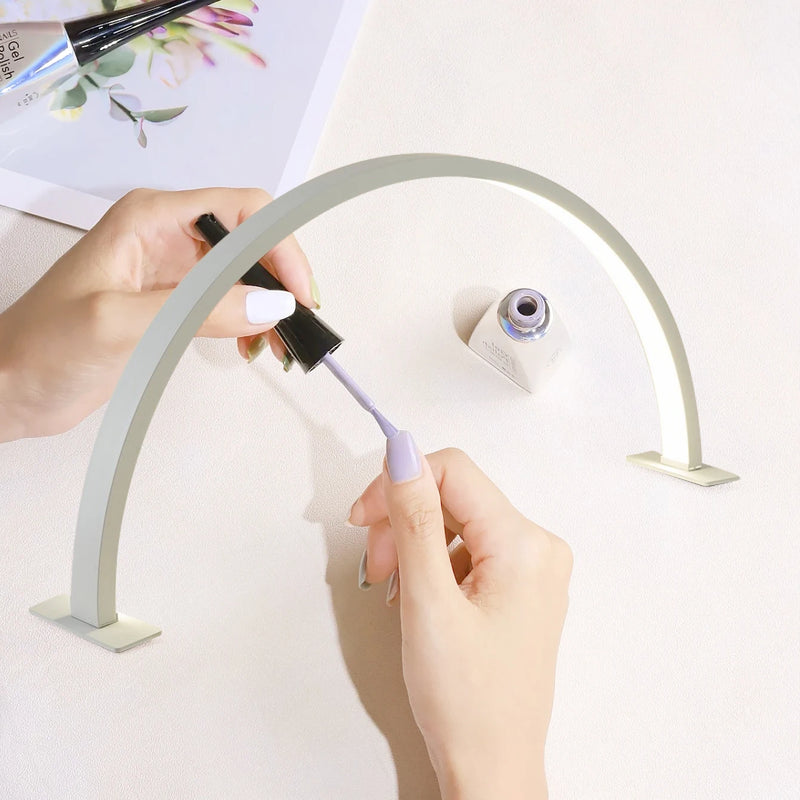 Half Moon U-shaped Nail Beauty Light fixture Beauty Salon Desktop Nail Care Eye Care Simple LED Work Table Lamp