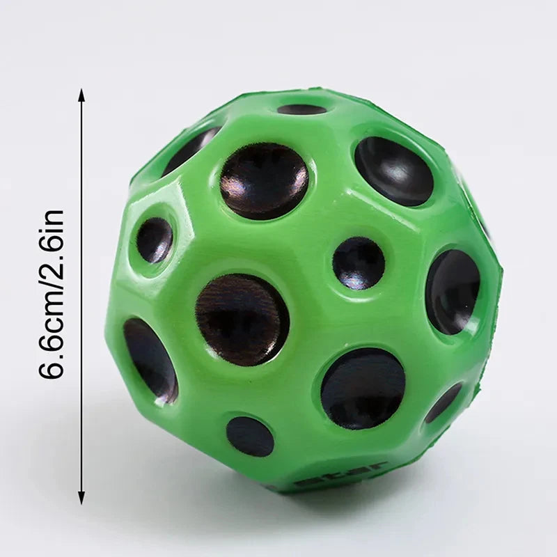 Useful Hole Ball Kids Indoor Outdoor Games Sport Toys PU Anti Gravity Stress Rubber Bounce Ball 66mm Extreme High Bouncing Ball