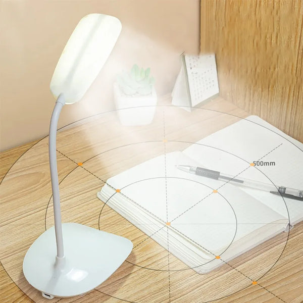 LED Rechargeable Desk Lamp USB Charging Reading Lamps Table Light 3-Level Dimmable Eye Protection Student Study Night Lights