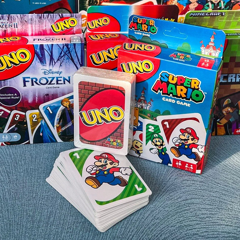 ONE FLIP! Board Games UNO Cards Harry Narutos Super Mario Christmas Card Table Game Playing for Adults Kid Birthday Gift Toy