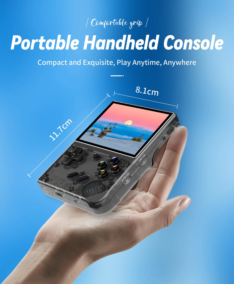 ANBERNIC RG35XX PLUS Retro Handheld Game PlayerBuilt-in 64G TF 5000+ Classic Games Support-HDMI TV Portable For Travel Kids Gift