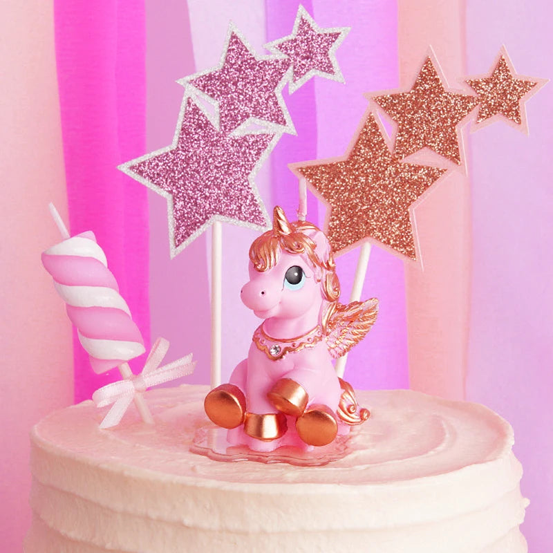 Little Unicorn Zodiac Candle Animal Children's Birthday Candle for Cake Decoration Unicorn Candle for Birthday Boys Kids Soy Wax