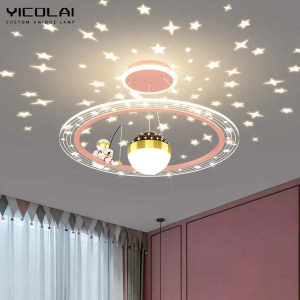 Nordic Modern LED Chandelier Hanging Lamp For Bedroom Dining Living Room Loft Cloakroom Ceiling Mounted Home Creative decoration