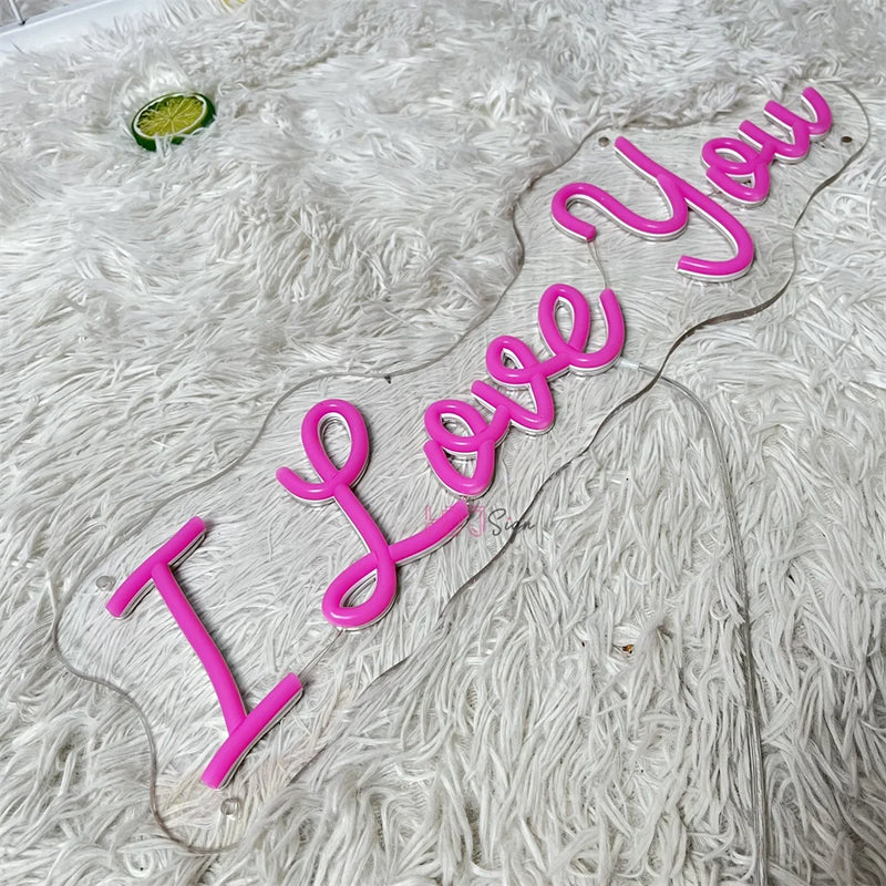 I love you Led Neon Lights Sign Art Wall Hanging Wedding Party Decoration Neon Lights Led Lamps Sign Home Wall Room Decor