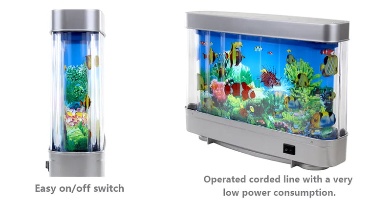 Artificial Tropical Fish Tank Simulated Ornamental Fish Lamp Virtual Ocean Dynamics Led Table Lamp Home Room Decoration