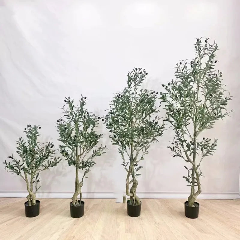 Artificial Olive Tree 210cm Fake Plants Modern Living Rooms Office Floor Decor Garden Nearly Natural Silk Tree Housewarming Gift