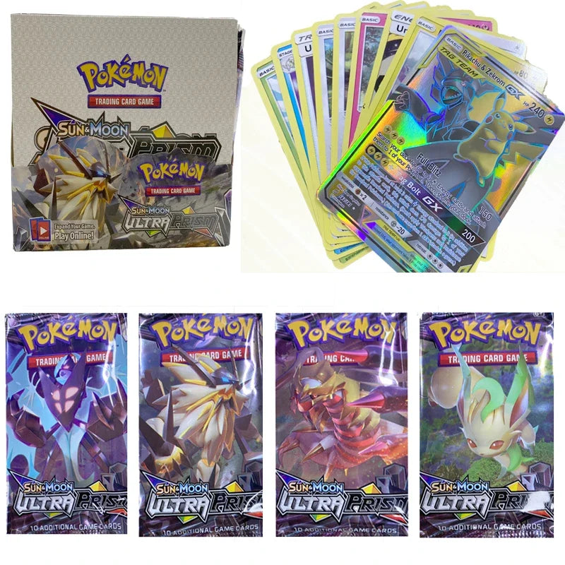 1 Pack Pokemon Card French English Sun Amp Moon GX Team Unbroken Bond Unifie Minds Evolutions Collectible Trading Cards Game Toy