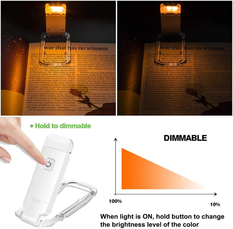 Book Light Children's Reading Light Table Lamp Night Lights USB Charging Mode Eye Care Brightness Adjustable Led Indoor Lighting