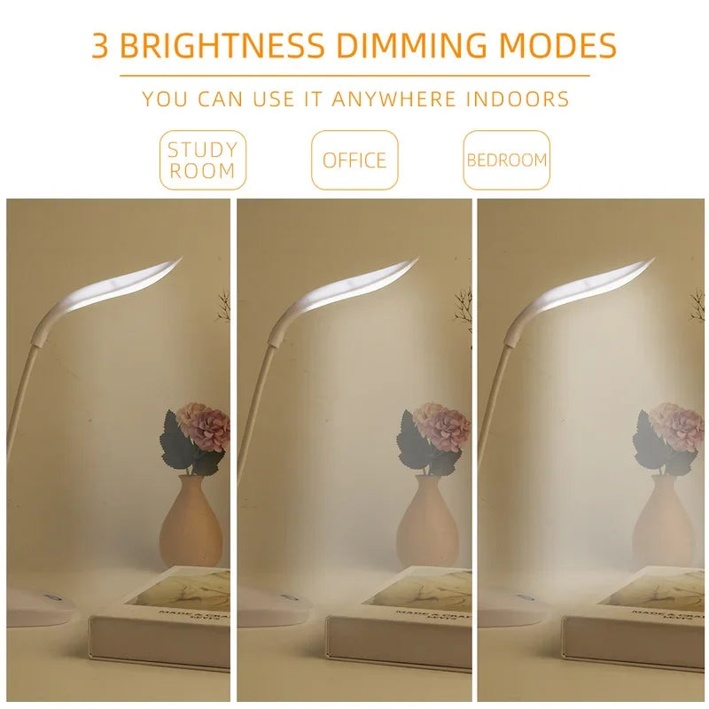 LED Desk Lamp Children's Desk Lamp USB Charging Lighting Eye Protection Mini Room Desk Lamp Bedroom Bedside Table Table Lamps