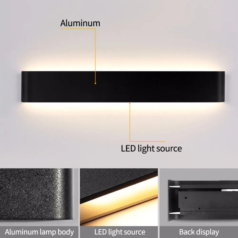 Dimmable Led Wall Sconce Light Decor Wall Lamp Living Room Bedroom Indoor Wall Light For Home Aluminum Wall lighting Fixture