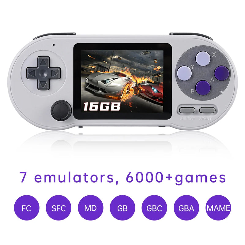 SF2000 3 inch IPS Screen Handheld Game Console Mini Portable Game Player Built-in 10000+ Games Retro Game Console AV Output