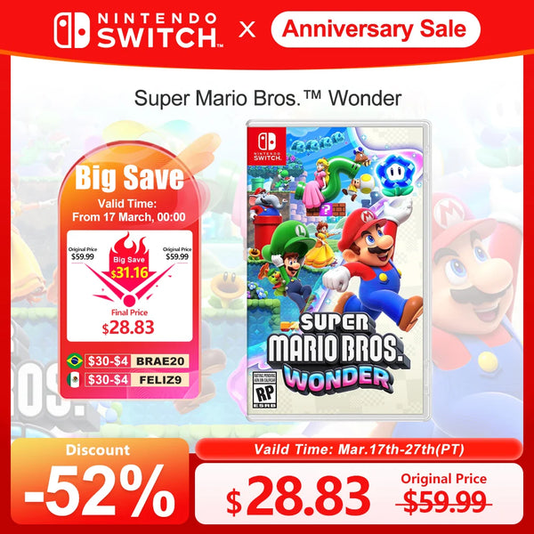 Super Mario Bros. Wonder Nintendo Switch Game Deals 100% Official Original Physical Game Card Action Genre for Switch OLED Lite