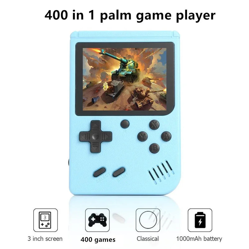 Retro Portable Macarone Mini Handheld Video Game Console 8 Bit 3.0 Inch Color LCD Kids Color Game Player Built in 500 Games