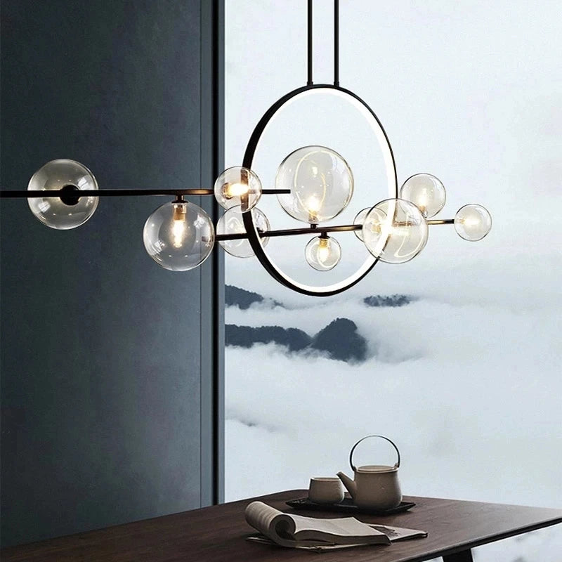 Modern LED Pendant Light Nordic Black Chandeliers for Living Bedroom Kitchen Hanging Lamp Dining Room Lights Fixtures