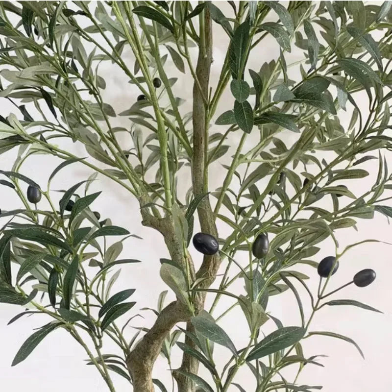 Artificial Olive Tree 210cm Fake Plants Modern Living Rooms Office Floor Decor Garden Nearly Natural Silk Tree Housewarming Gift