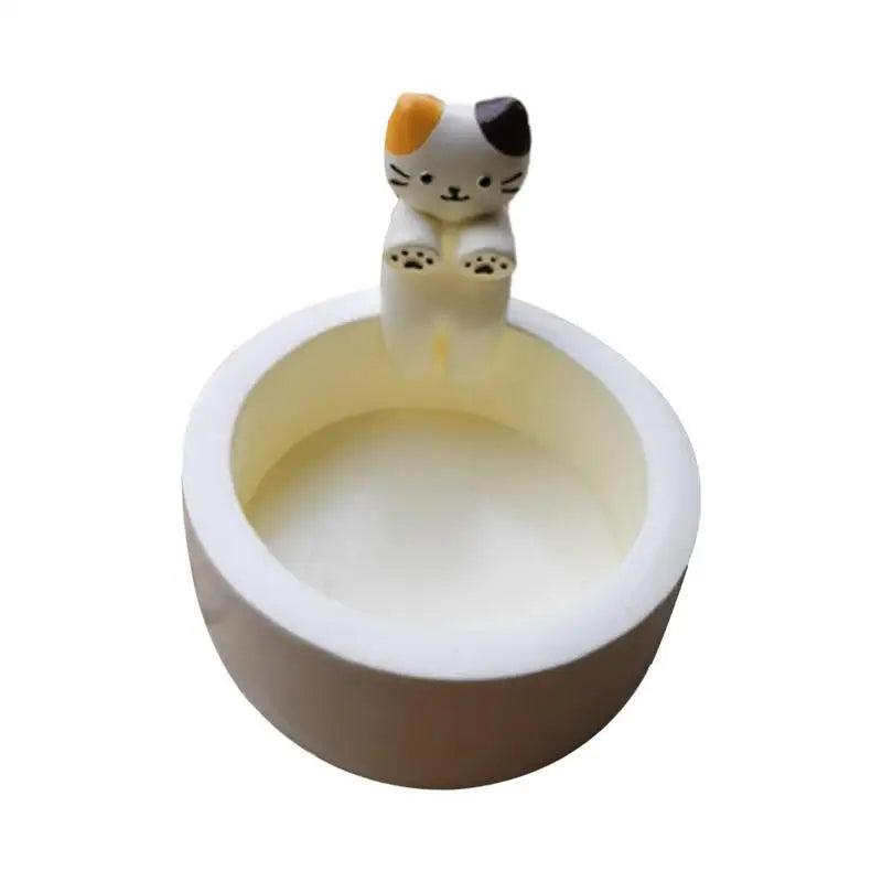 Cartoon Kitten Candle Holder, Votive Candle Holders for Candlesticks, Cat Candle Holder for Table, Cute Candle Stick Holder