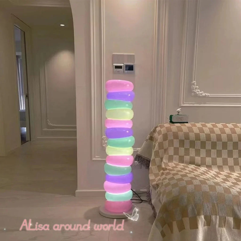 Gourd Living Room Floor Lamp Bedroom Decoration Rainbow Children Ambience Light